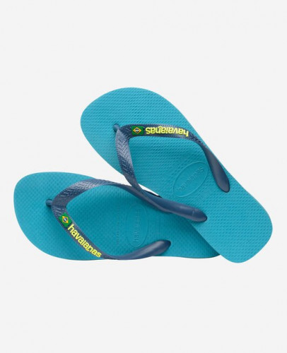 Tongs Brasil Logo - Bleu Nautique
