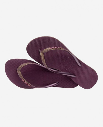 Tongs Slim Sparkles II - Aubergine