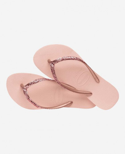 Tongs Junior Slim Glitter II - Rose