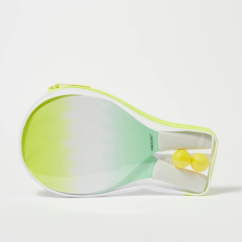 Set raquettes de plage - fluo