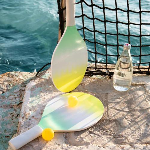 Set raquettes de plage - fluo