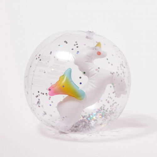 Ballon à paillettes 3D - Licorne