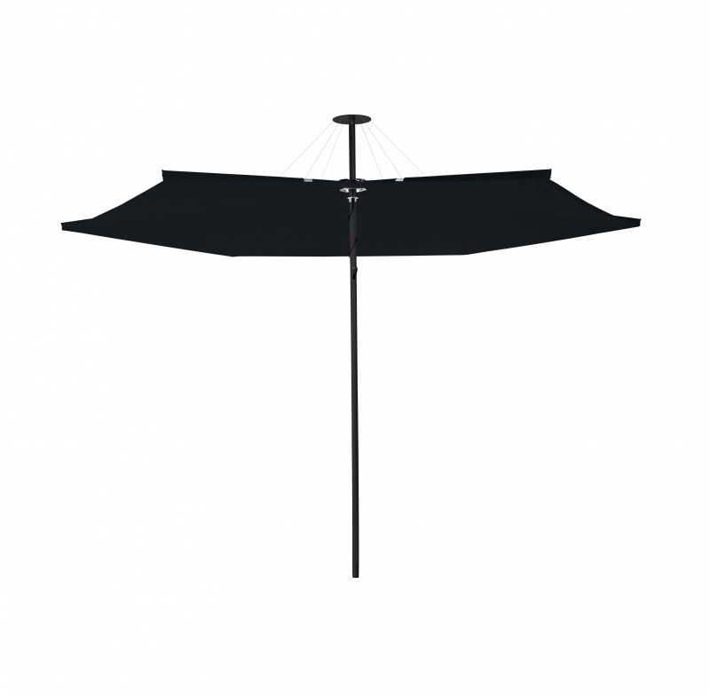 PARASOL - INFINA ROND MÂT BLACK