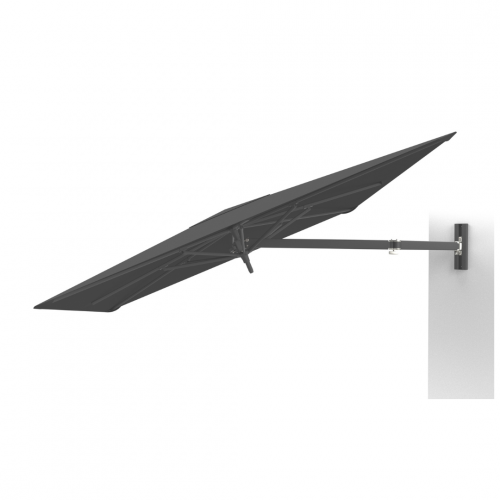 PARASOL 2,3 M X 2,3 M FULL BLACK - PARAFLEX UX