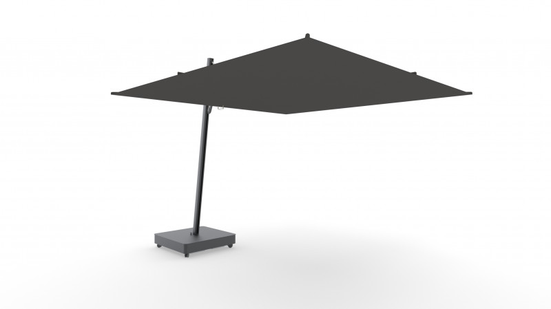 PARASOL 3 M X 3 M 80° - VERSA UX FULL BLACK