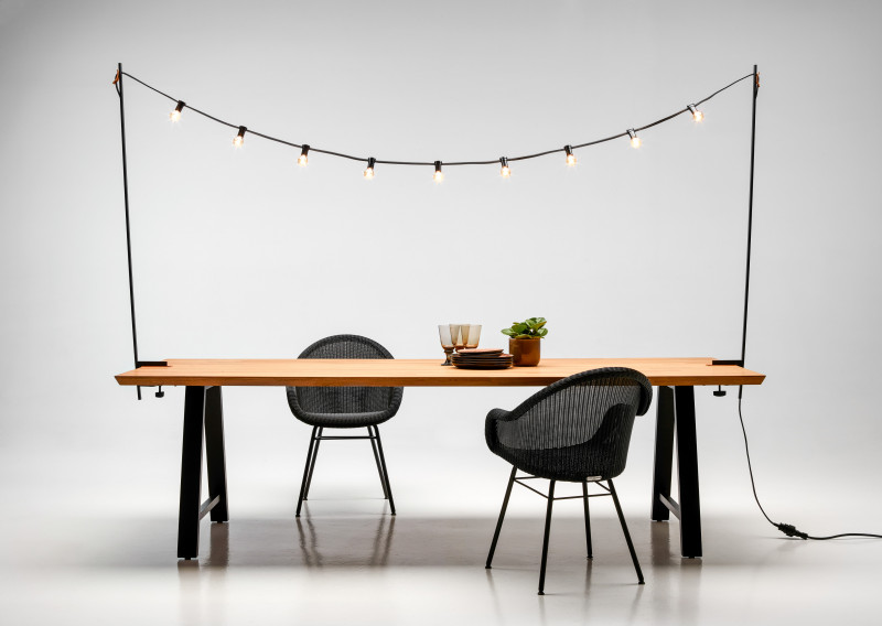 FAUTEUIL REPAS PIED ACIER - EDGARD