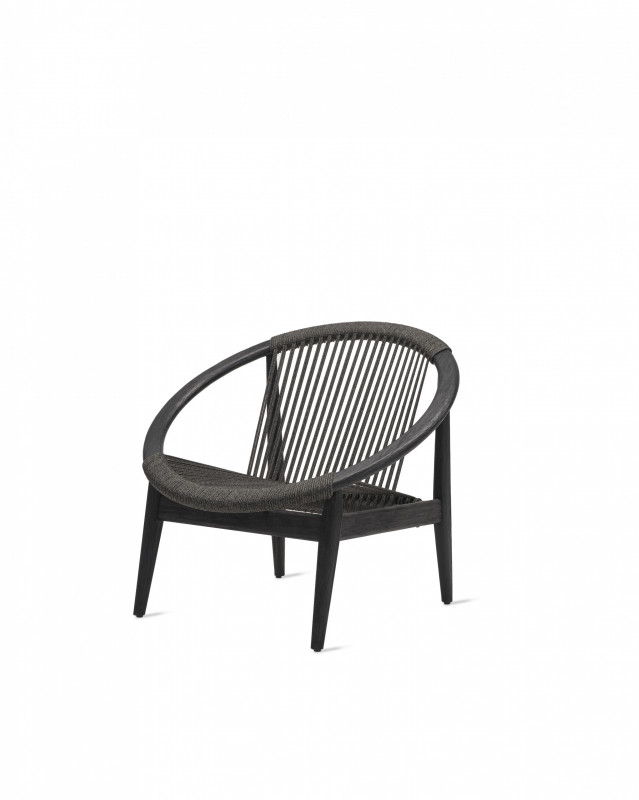 FAUTEUIL LOUNGE BLACK - FRIDA