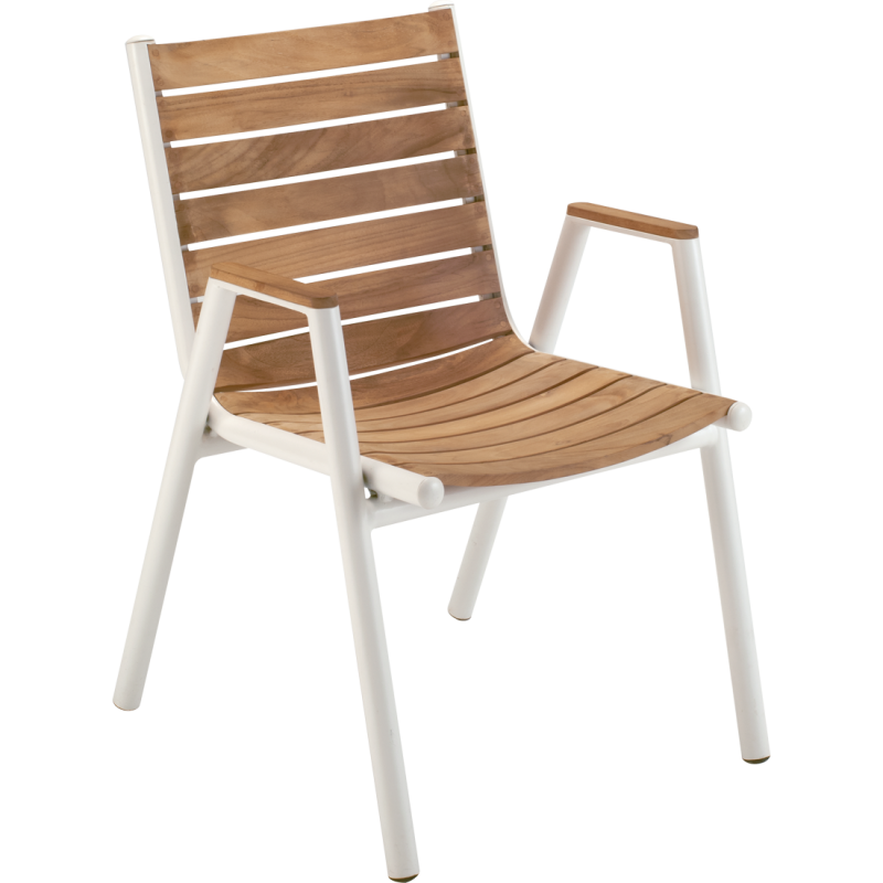 FAUTEUIL REPAS TECK - PILOTIS